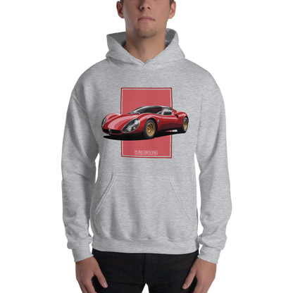 33 Stradale Red Men's Hoodie