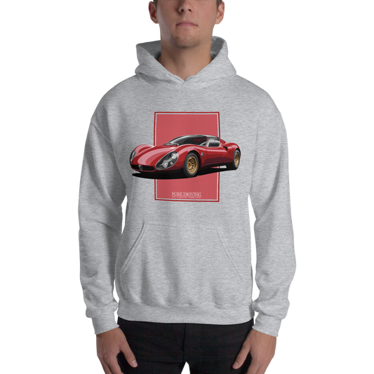 33 Stradale Red Men's Hoodie