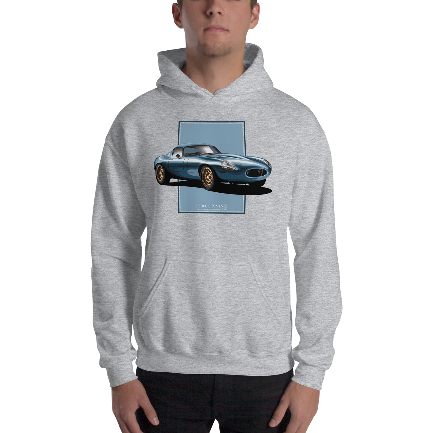 E-Type Lightweight Blue Men's Hoodie