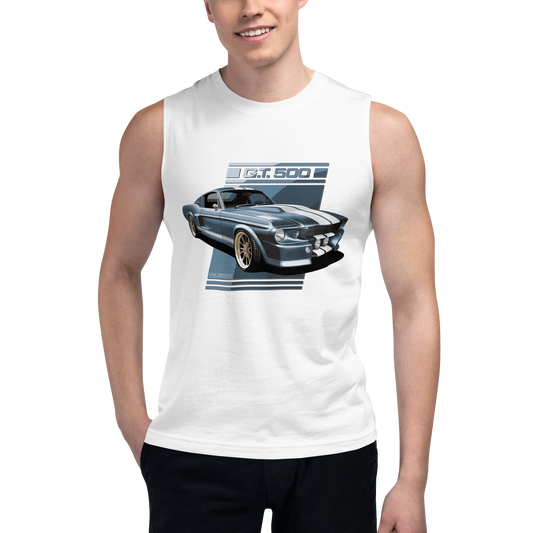 GT 500 Blue Men's Muscle Shirt