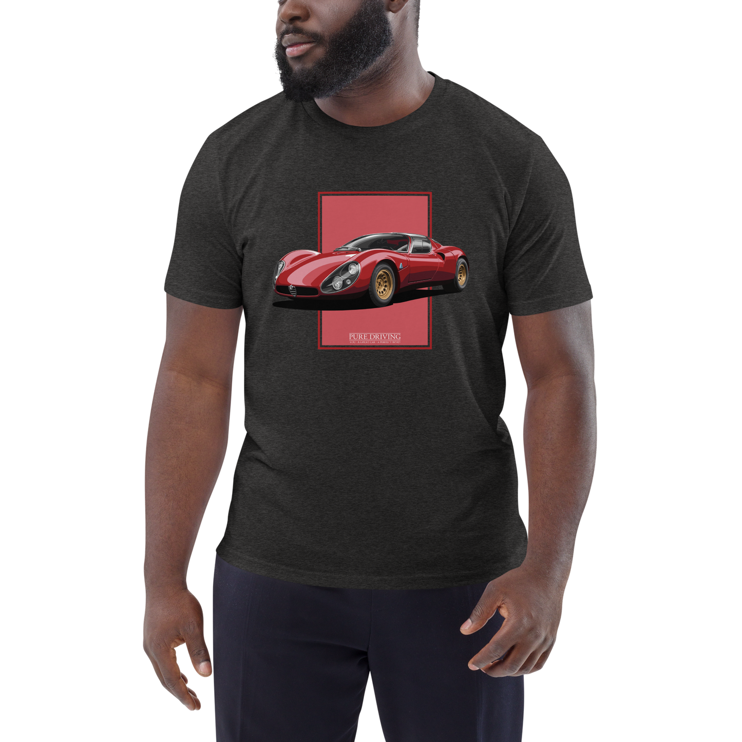 33 Stradale Red Men's Organic Cotton T-Shirt