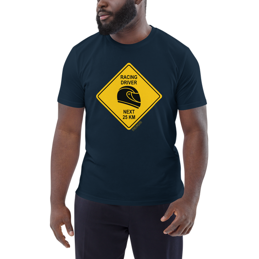 Racing Driver Sign Men's Organic Cotton T-Shirt