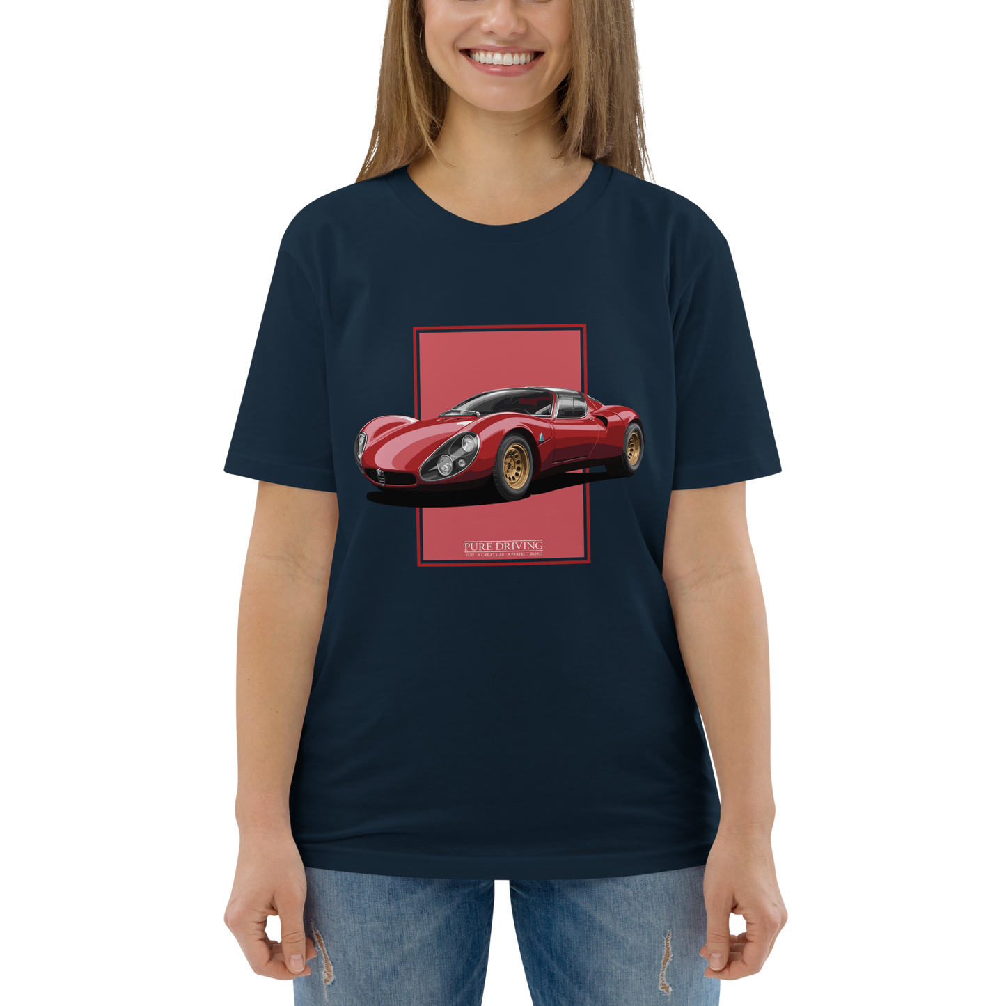 33 Stradale Red Women's Organic Cotton T-Shirt