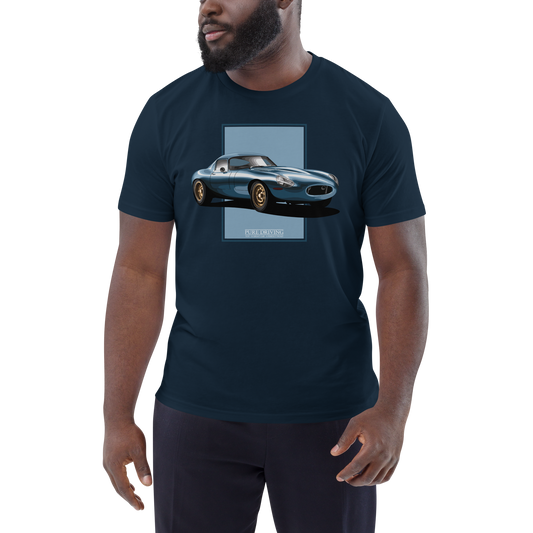 E-Type Lightweight Blue Men's Organic Cotton T-Shirt