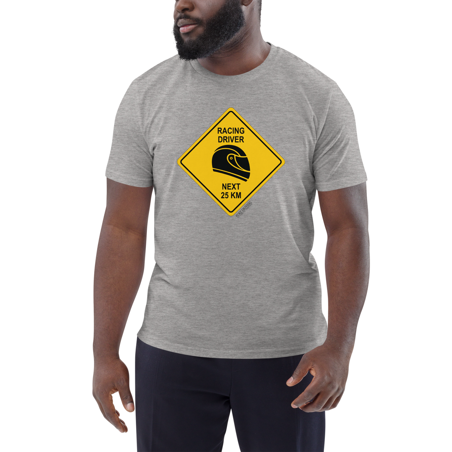 Racing Driver Sign Men's Organic Cotton T-Shirt