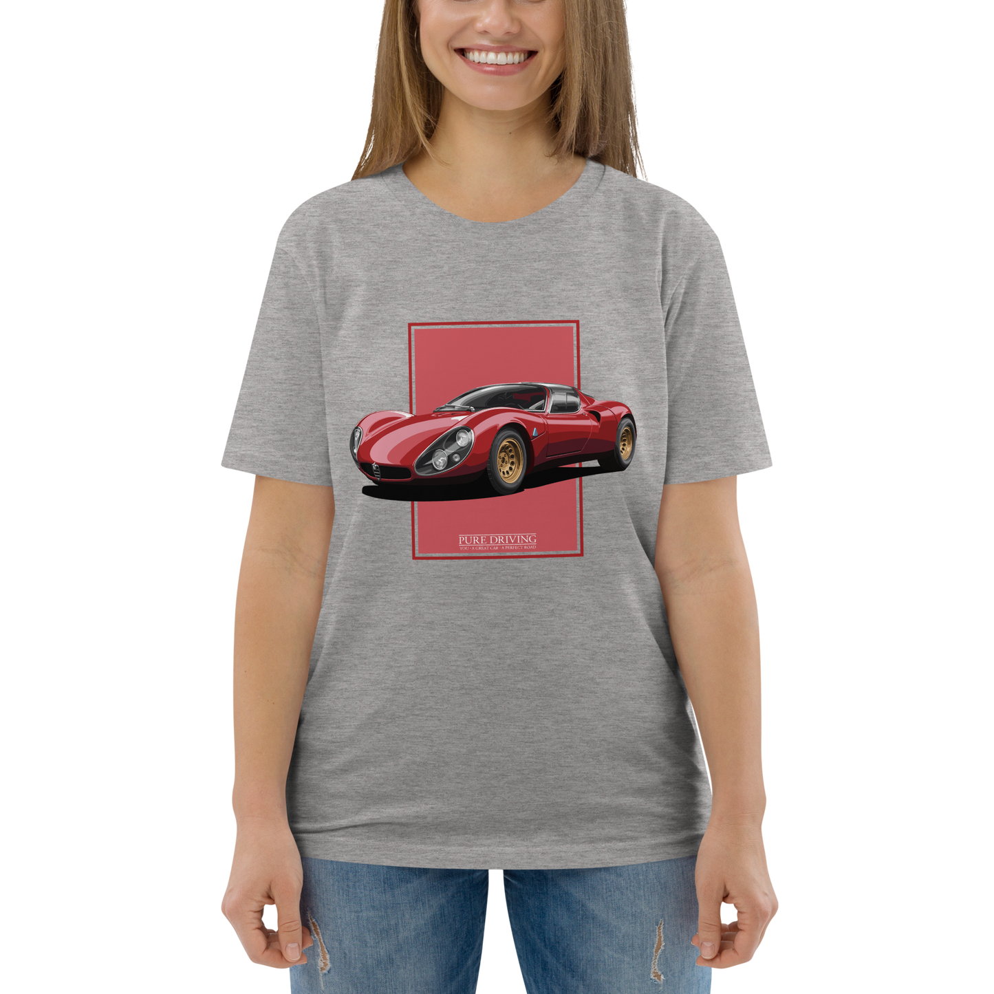33 Stradale Red Women's Organic Cotton T-Shirt