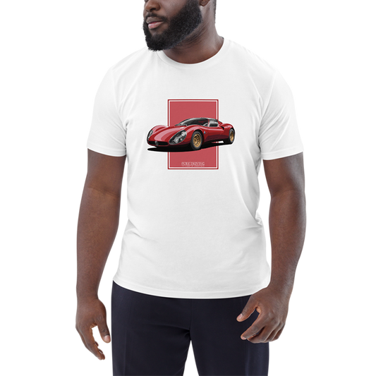 33 Stradale Red Men's Organic Cotton T-Shirt