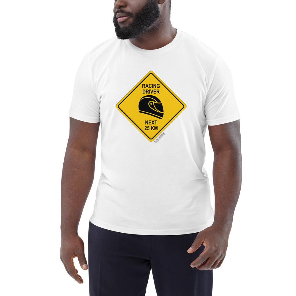 Racing Driver Sign Men's Organic Cotton T-Shirt