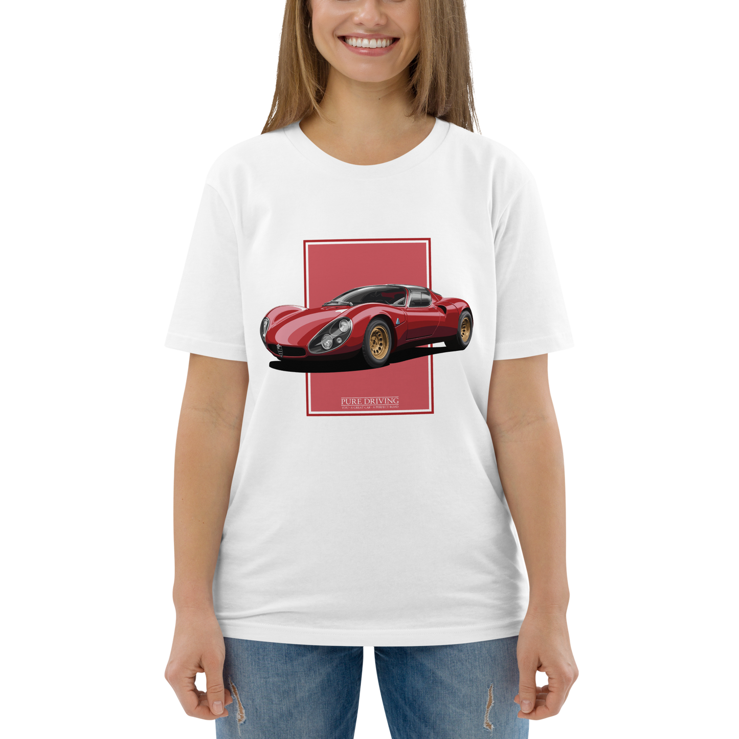 33 Stradale Red Women's Organic Cotton T-Shirt