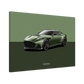 DBS Superleggera Green Background Canvas