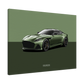 DBS Superleggera Green Background Canvas