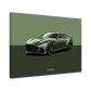 DBS Superleggera Green Background Canvas