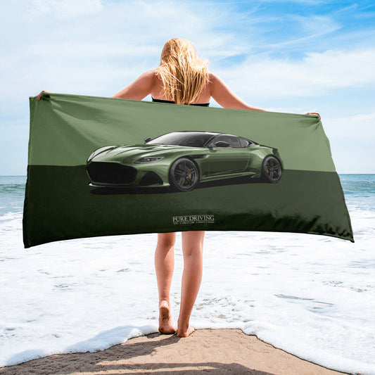 DBS Superleggera Green Beach Towel 30x60